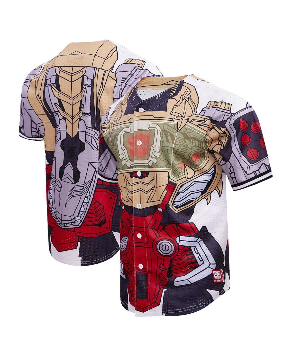 Freeze Max Mens Transformers Grimlock Armor Baseball Jersey - Yellow Product Image