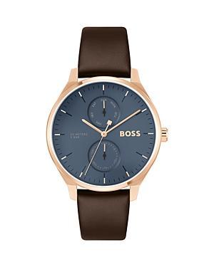 BOSS Tyler Leather Strap Watch, 43mm Product Image