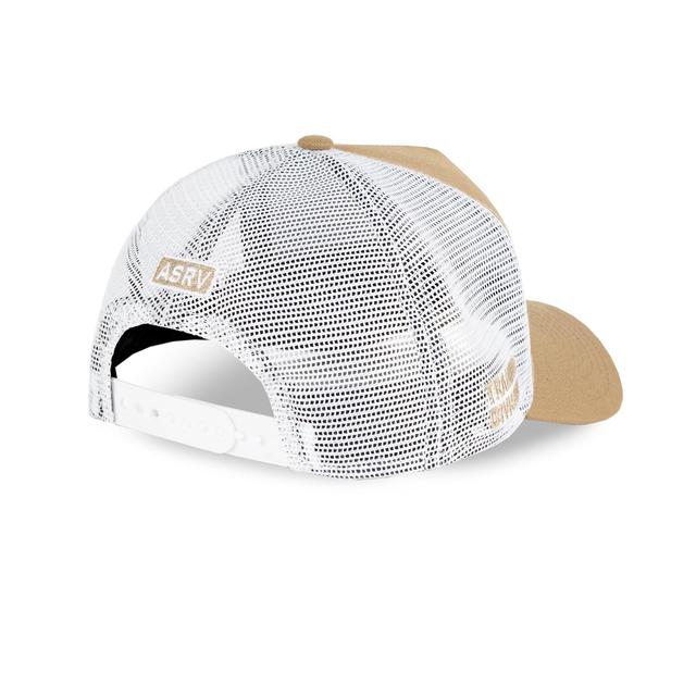 New Era 9Forty A-Frame Trucker Hat - Khaki/White “Wings” Product Image