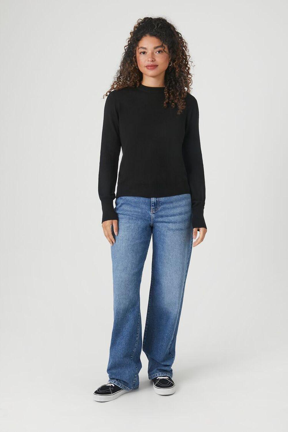 Ribbed-Trim Sweater | Forever 21 Product Image