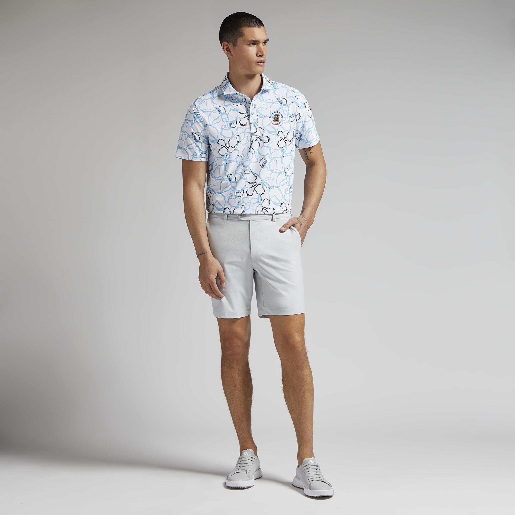 LTD RELEASE 2025 U.S. OPEN WATERCOLOUR FLORAL TECH PIQUÉ POLO Product Image