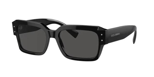 Men's Dg4460 Acetate Rectangle Sunglasses In Dark Grey Product Image