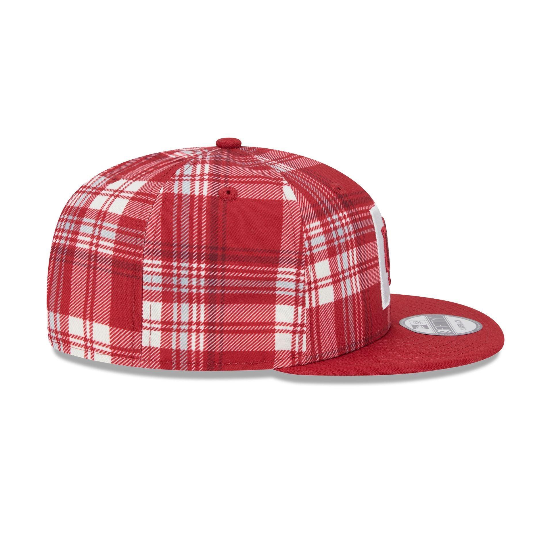 Indiana Hoosiers Plaid 9FIFTY Snapback Hat Male Product Image