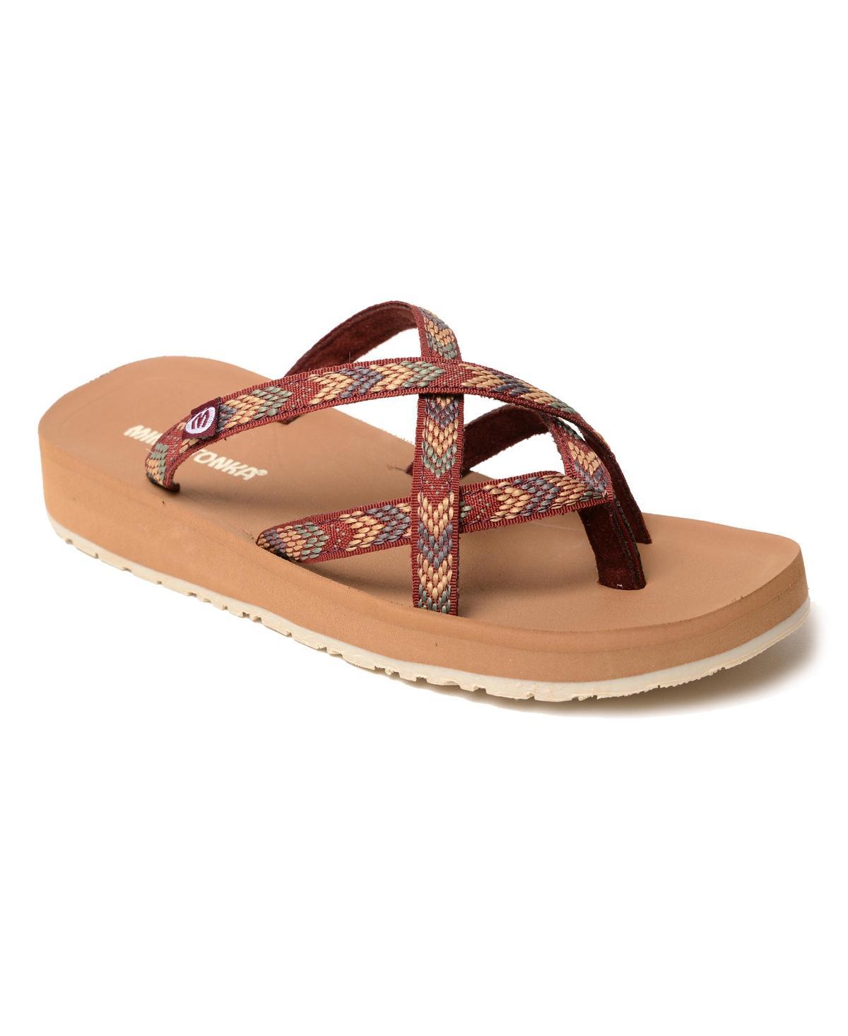 Minnetonka Womens Hanna 2.0 Multi Strap Thong Sandals Product Image