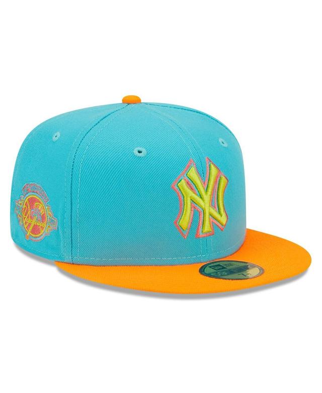 Mens New Era Blue New York Yankees Vice Highlighter 59FIFTY Fitted Hat - Blue Product Image