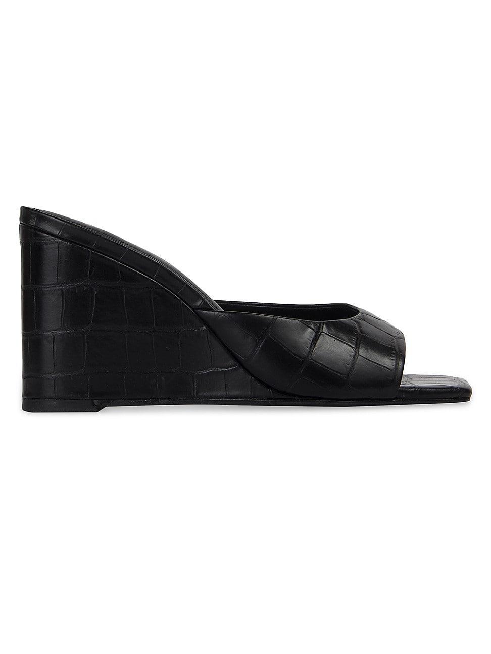 BLACK SUEDE STUDIO Paloma Wedge Sandal Product Image