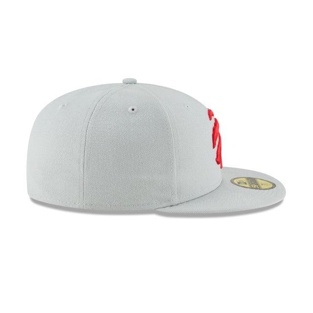 Toronto Raptors Basic Grey 59FIFTY Fitted Hat Male Product Image