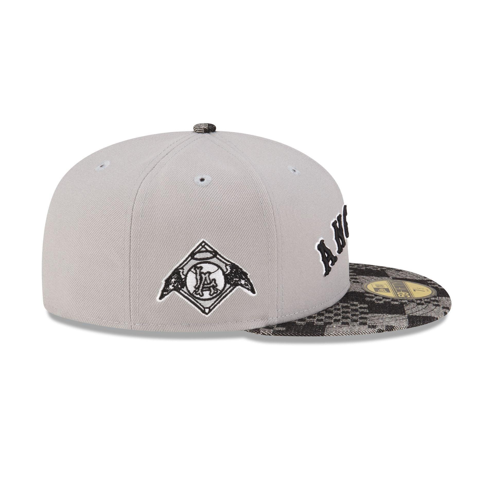 Los Angeles Angels Pattern Denim 59FIFTY Fitted Hat Male Product Image