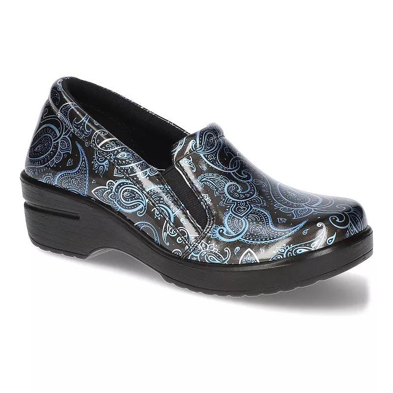 Easy Street Womens Leeza Work Clogs -SILVER Product Image