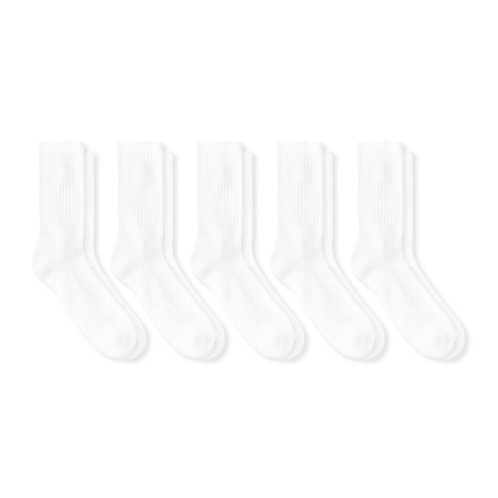 Mens Crew Socks 5pk - Dealworthy 6-12 Product Image