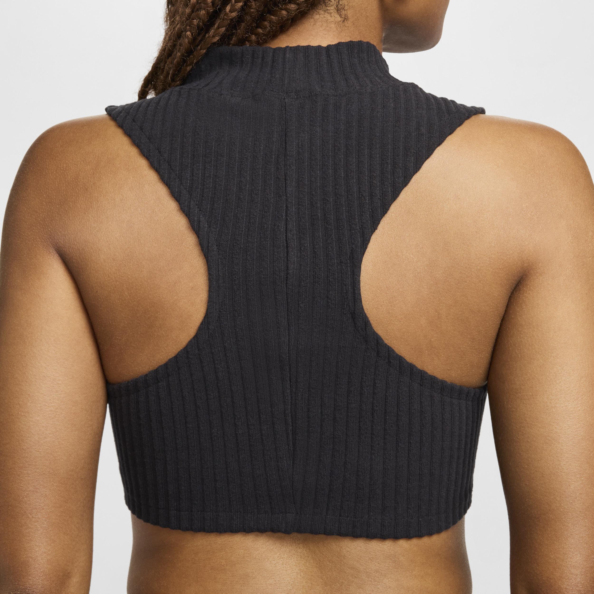 Nike Sportswear Chill Rib Women's Tight Mock-Neck Cropped Tank Top Product Image