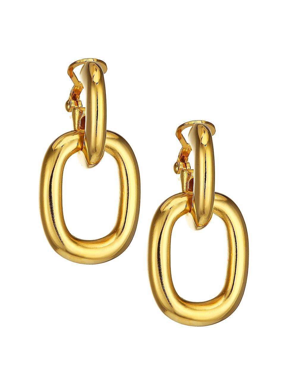 Womens Polished Doorknocker Clip-On Earrings Product Image