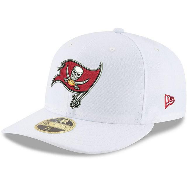 Mens New Era White Tampa Bay Buccaneers Omaha Low Profile 59FIFTY Fitted Hat Product Image