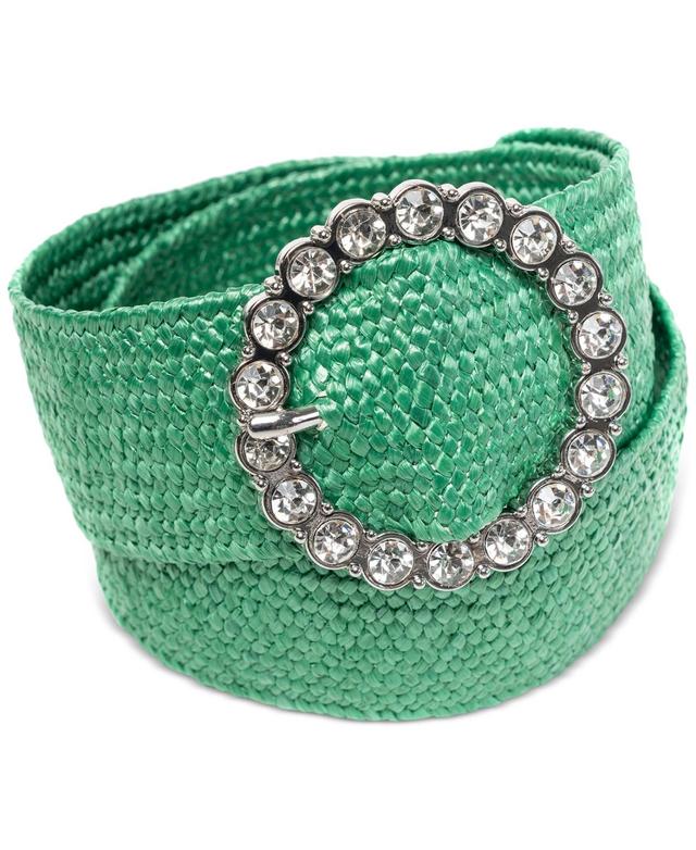 I.n.c. International Concepts Womens Embellished Stretch Straw Belt, Created for Macys Product Image