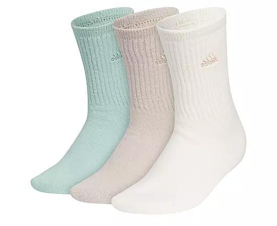 Adidas Womens Cushioned Comfort Crew Socks 3 Pairs Product Image