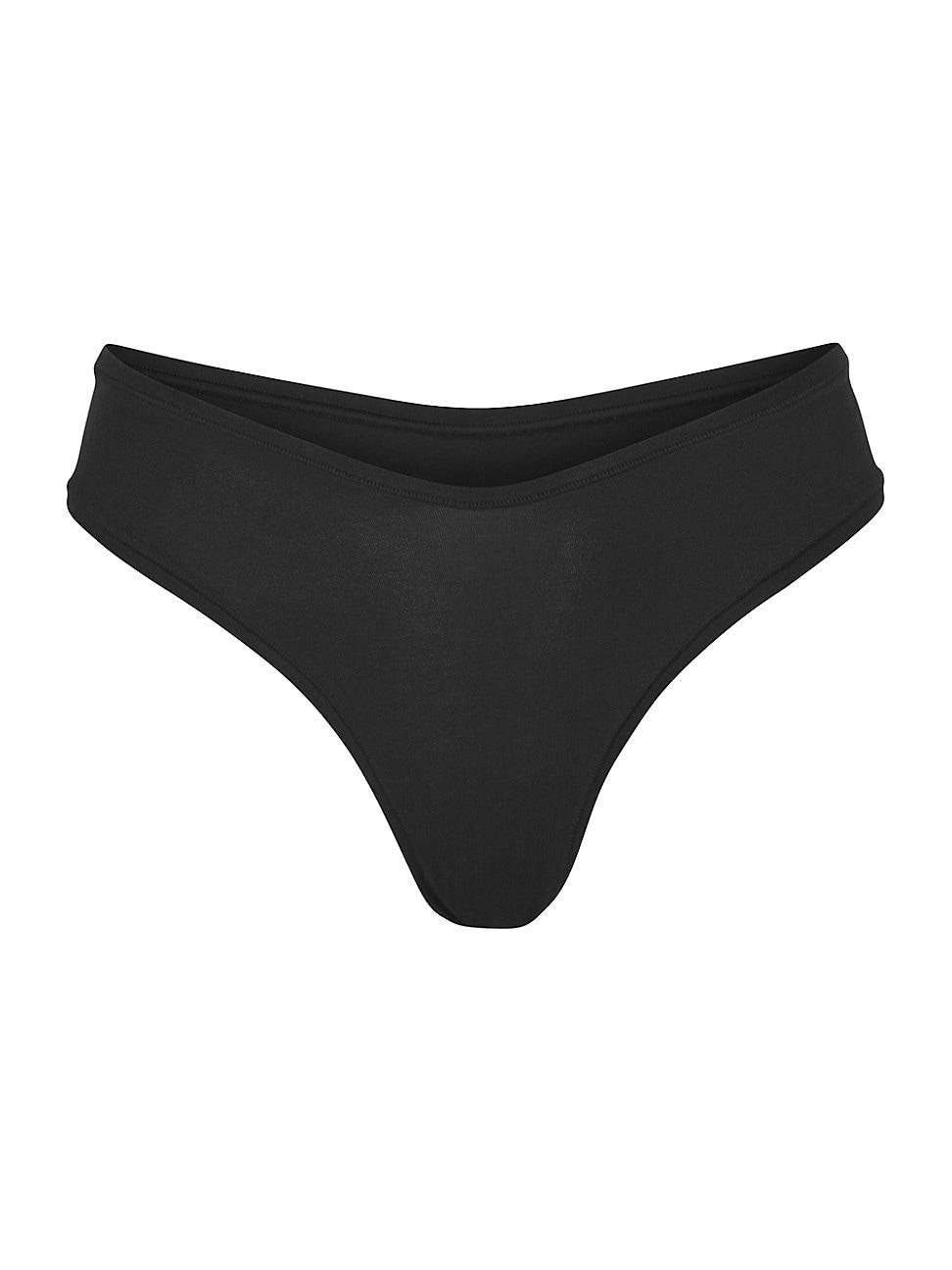 Womens Cotton Jersey Dipped Thong Product Image