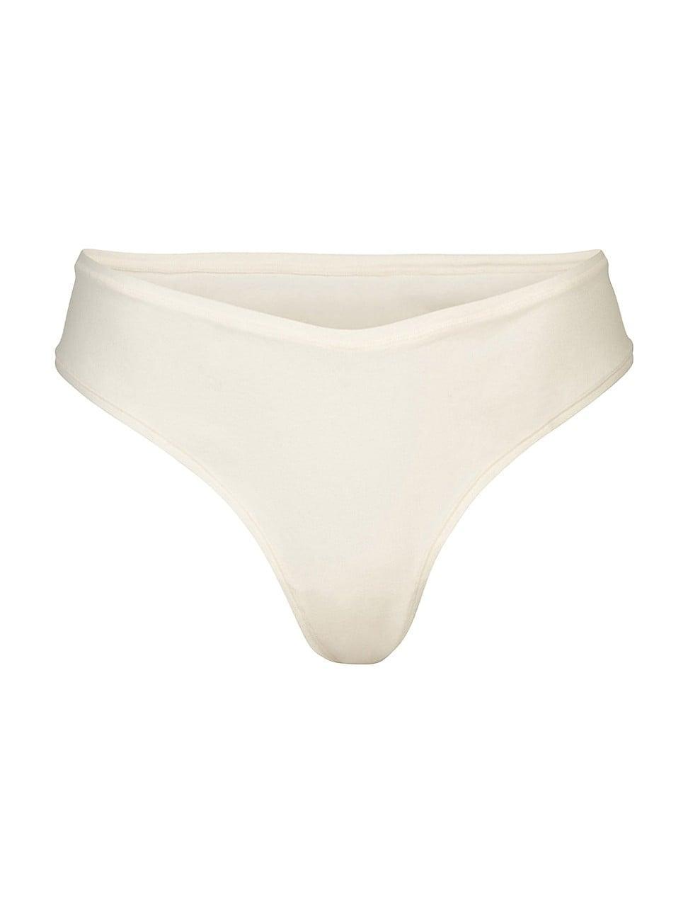 Womens Cotton Jersey Dipped Thong Product Image