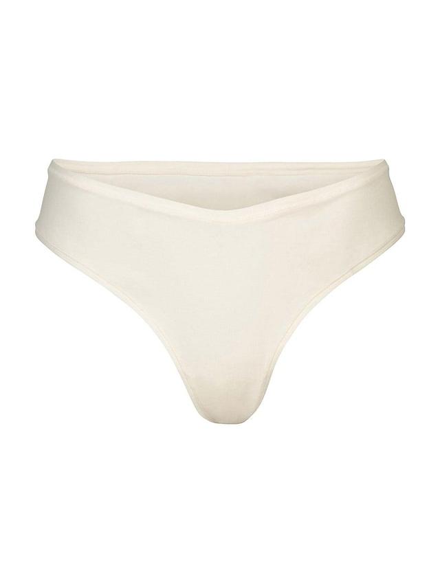 Womens Cotton Jersey Dipped Thong Product Image