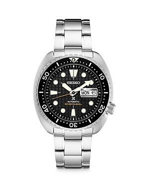 Seiko Mens Automatic Prospex Diver Black Silicone Strap Watch 45mm Product Image