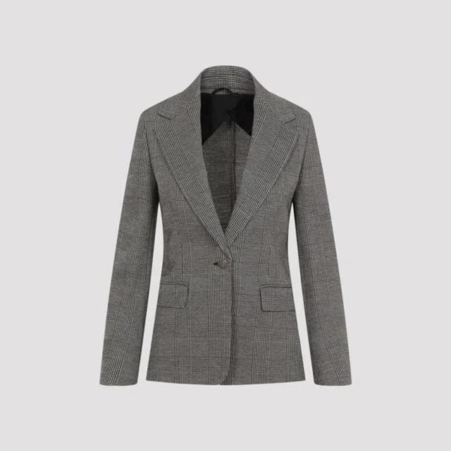 MAX MARA Muschio Jacket Principe Galles In Black Product Image