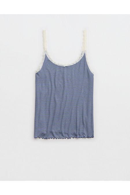 Aerie Real Soft Lace Trim Tank Women's Product Image