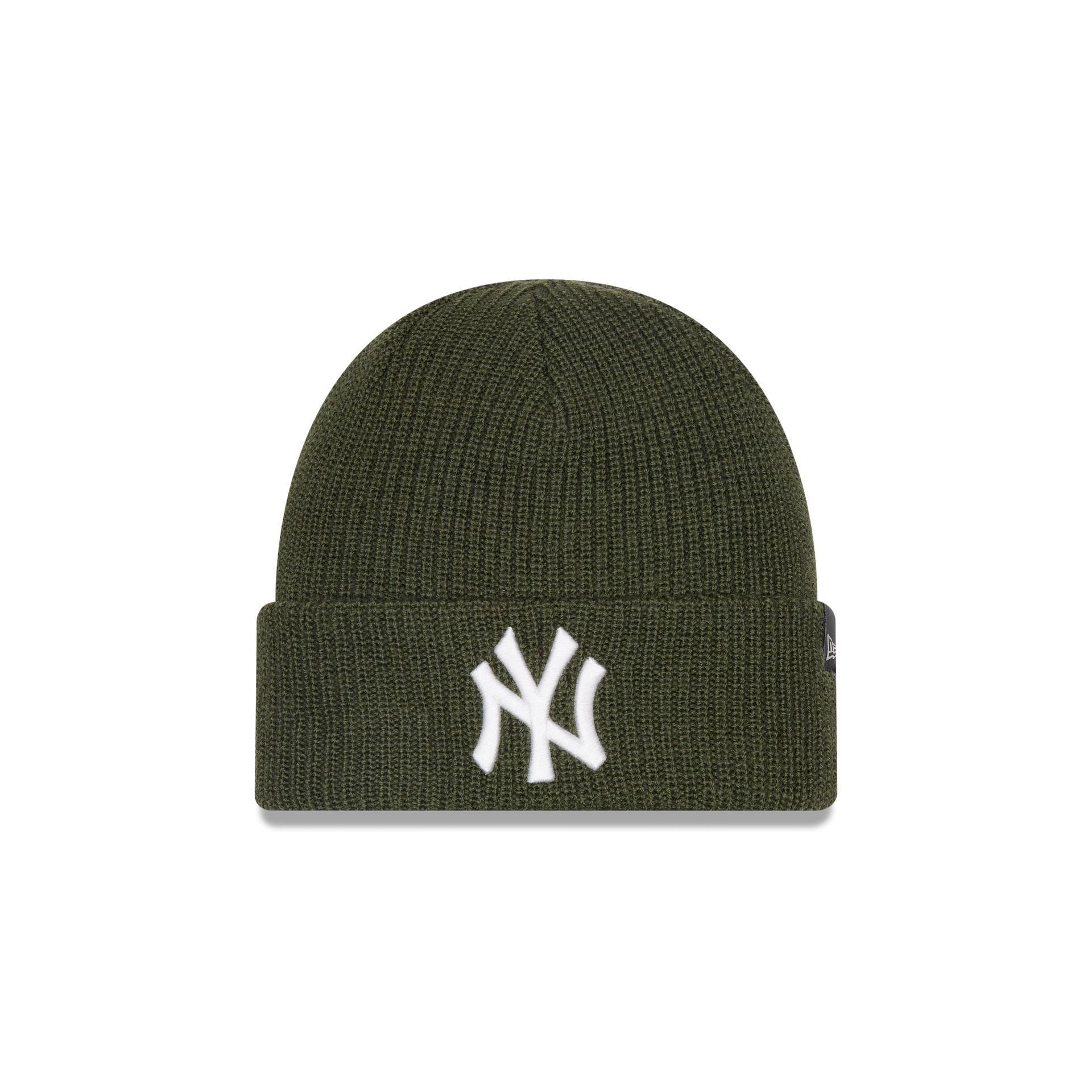 New York Yankees Green Merino Wool Knit Beanie Male Product Image