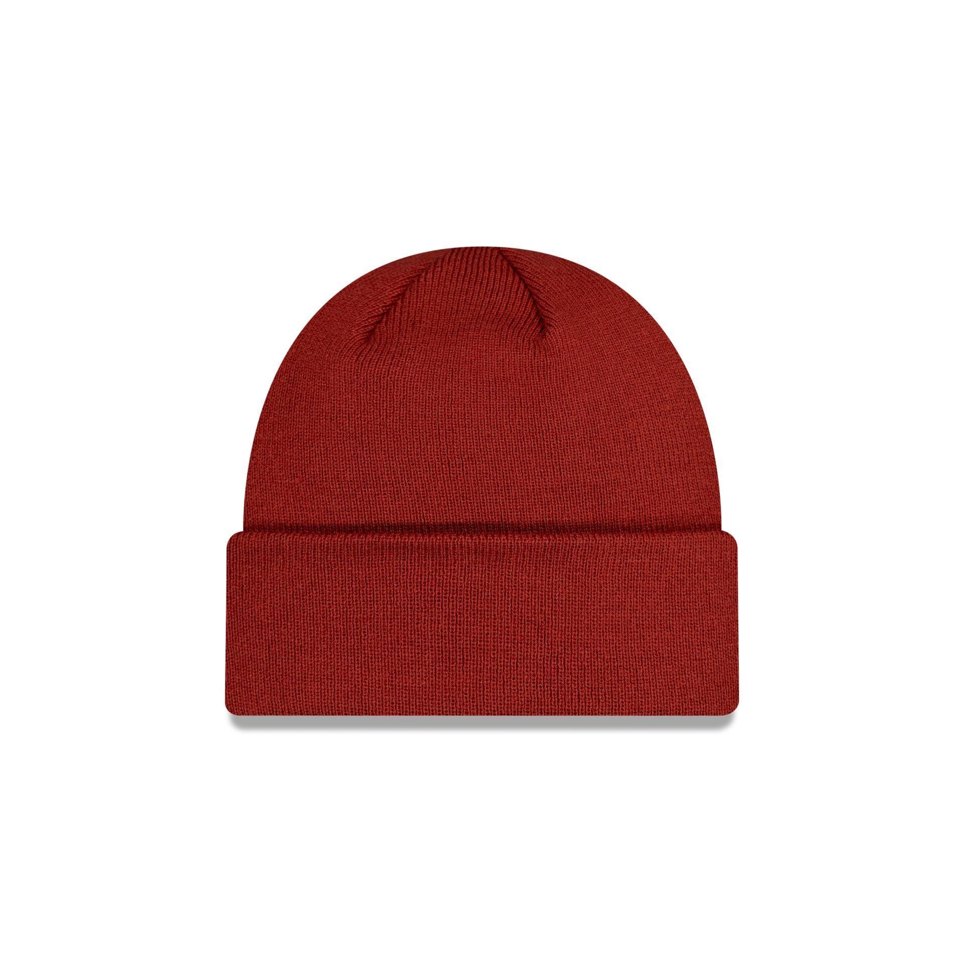 AS Roma Red Cuff Knit Hat Male Product Image