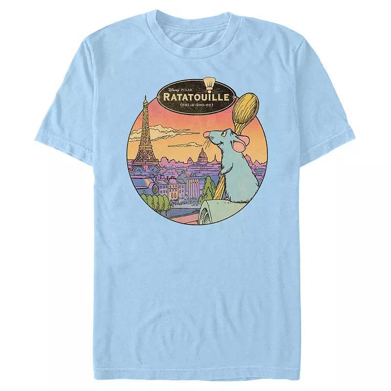 Disney / Pixars Ratatouille Remy Overlooking Paris Mens Graphic Tee Product Image