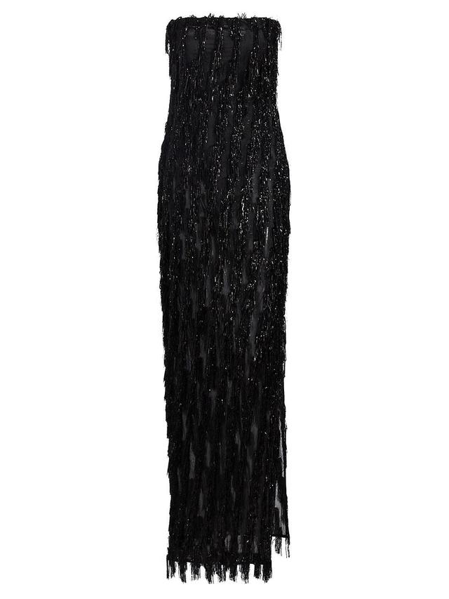 Womens Tinsel Bustier Column Gown Product Image