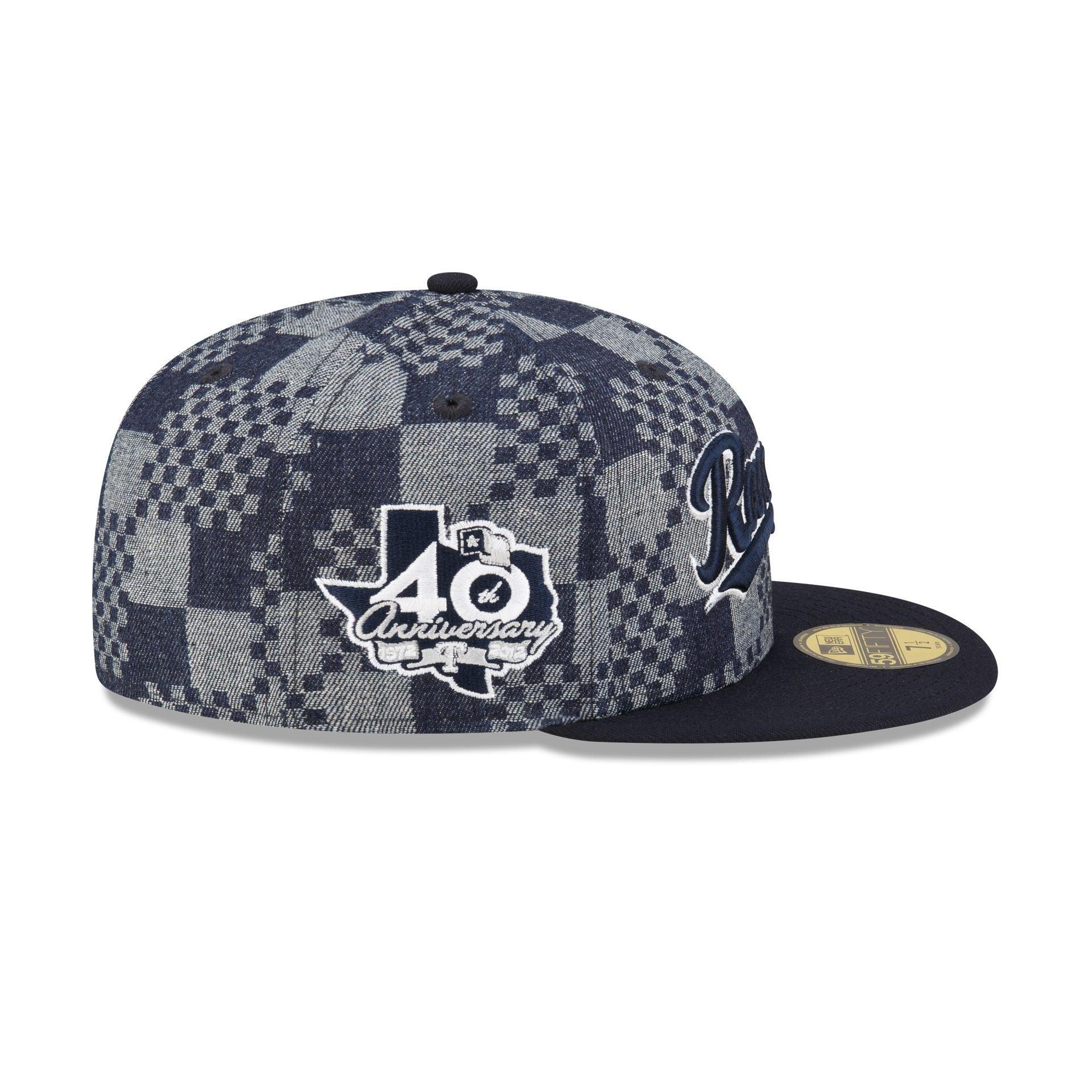 Los Angeles Dodgers Pattern Denim 59FIFTY Fitted Hat Male Product Image