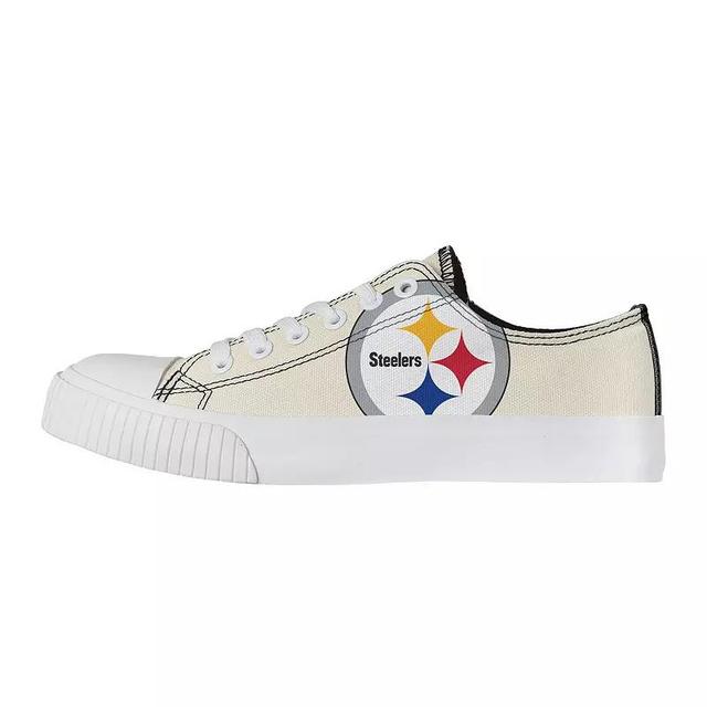 Womens FOCO Cream Pittsburgh Steelers Low Top Canvas Shoes Product Image