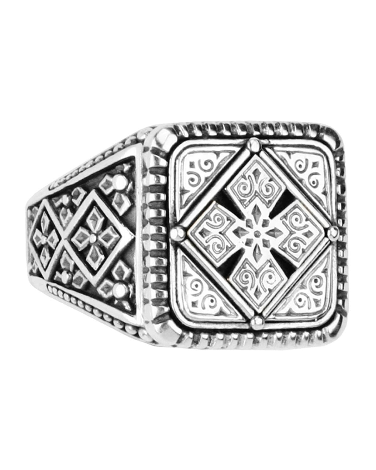 Mens Sterling Silver Classics Signet Ring Product Image