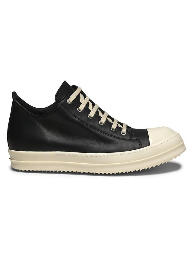 Mens Low Leather Sneakers Product Image