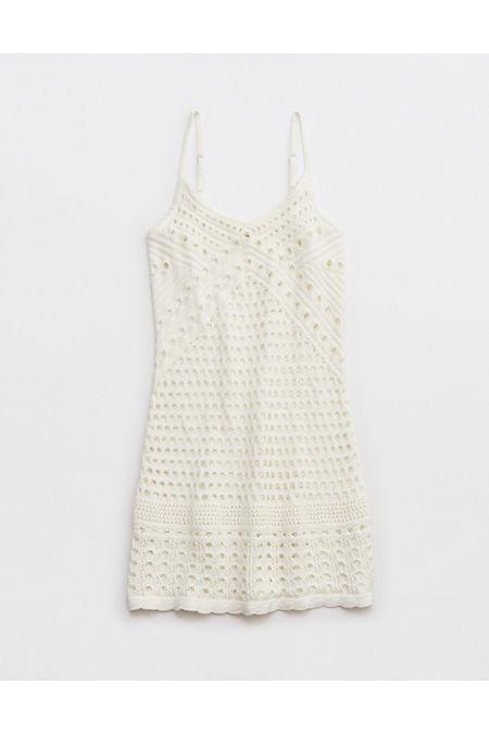 Aerie Crochet Cover Up Mini Dress Women's Product Image