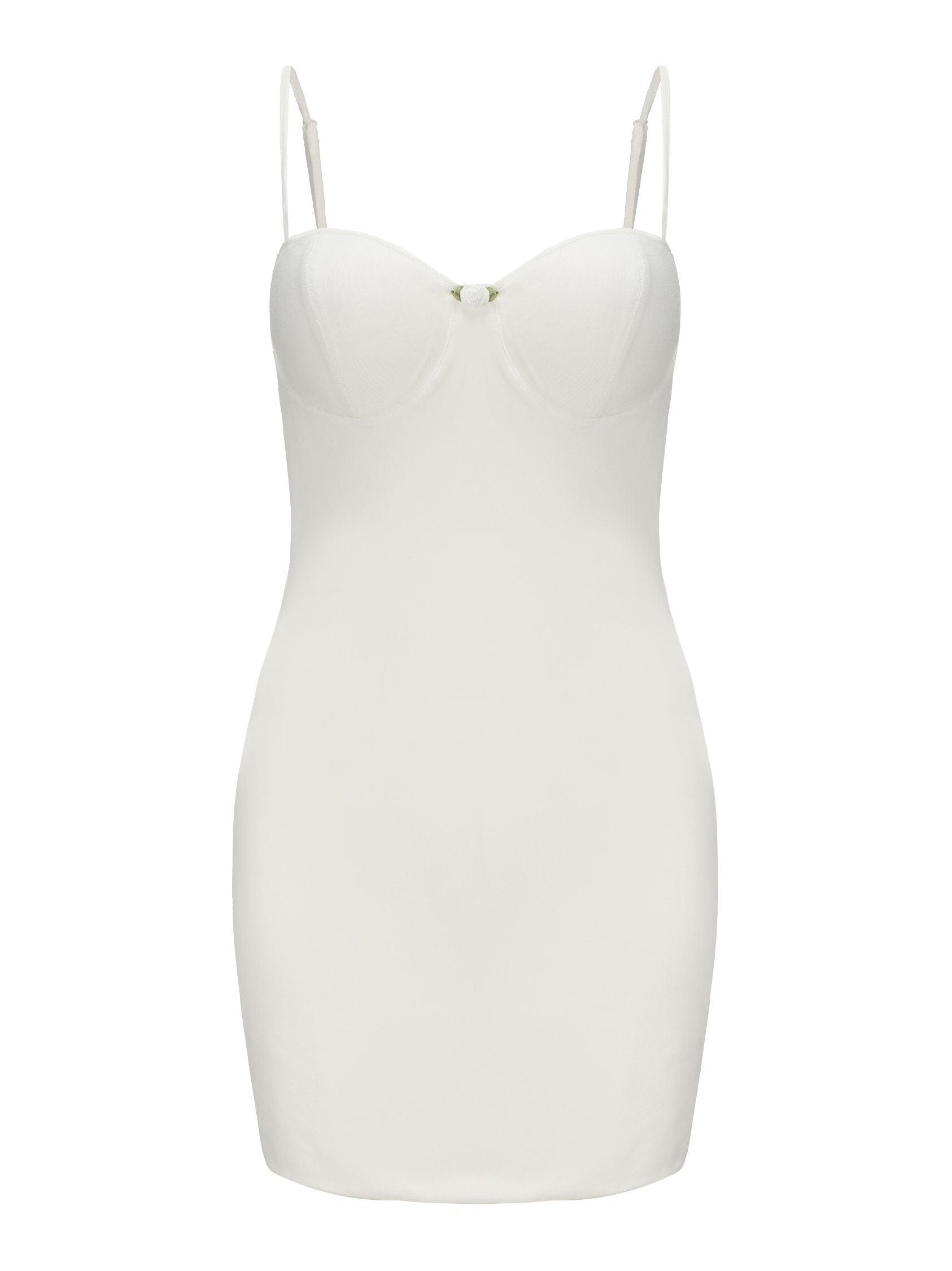 Layla Dress (White) (Final Sale) Product Image