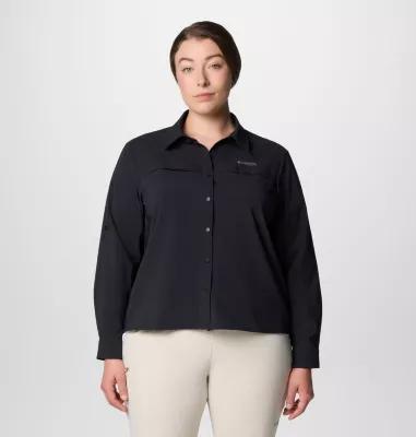 Columbia Womens Summit Valley Woven Long Sleeve Shirt - Plus Size- Product Image