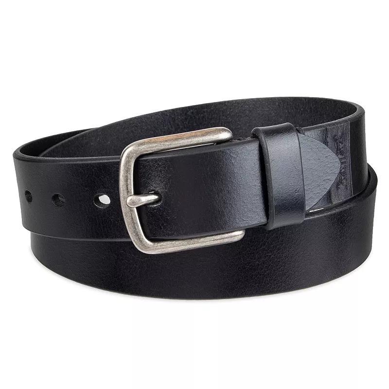 Mens Levis Sanded Logo Bevel Edged Leather Jean Belt Product Image