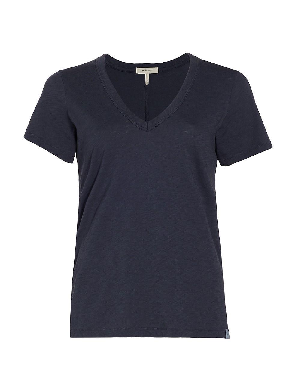 rag & bone The Slub V-Neck Organic Pima Cotton T-Shirt Product Image