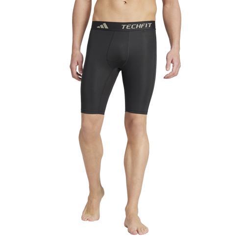 adidas TECHFIT Compression Training Short Tights Black XL Mens Product Image