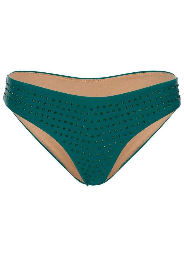 Rhinestone Bikini Bottom - Green Glory Product Image