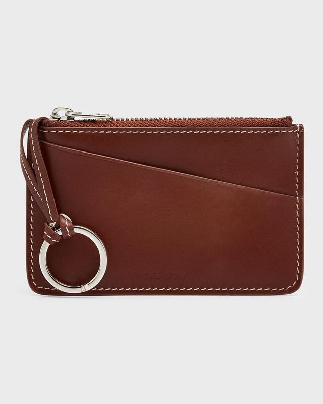 The Row Zipped Keychain Pouch Black.. Product Image