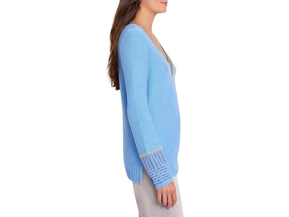 NIC+ZOE Tipped Texture Sweater Multi) Women's Sweater Product Image