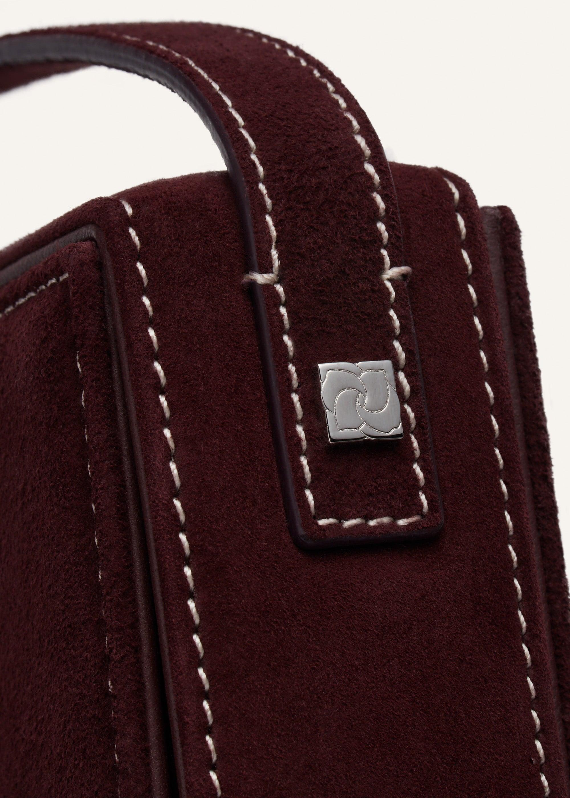 Apolonia bag burgundy suede Product Image