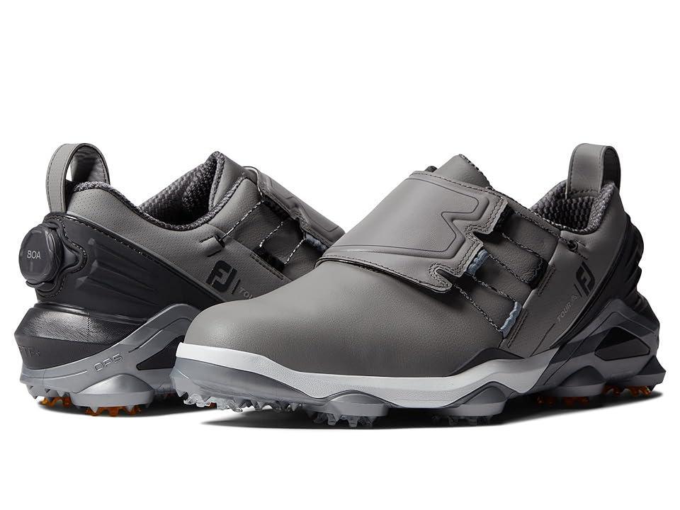 FootJoy Tour Alpha BOA Golf Shoes - Previous Season Style Charcoal/Orange) Men's Shoes Product Image