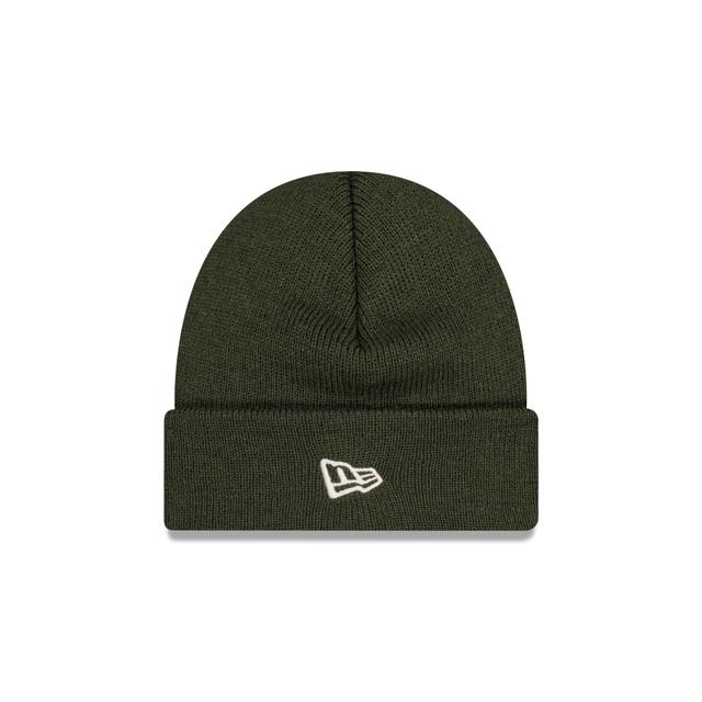 New Era Olive Short Cuff Knit Beanie Male Product Image