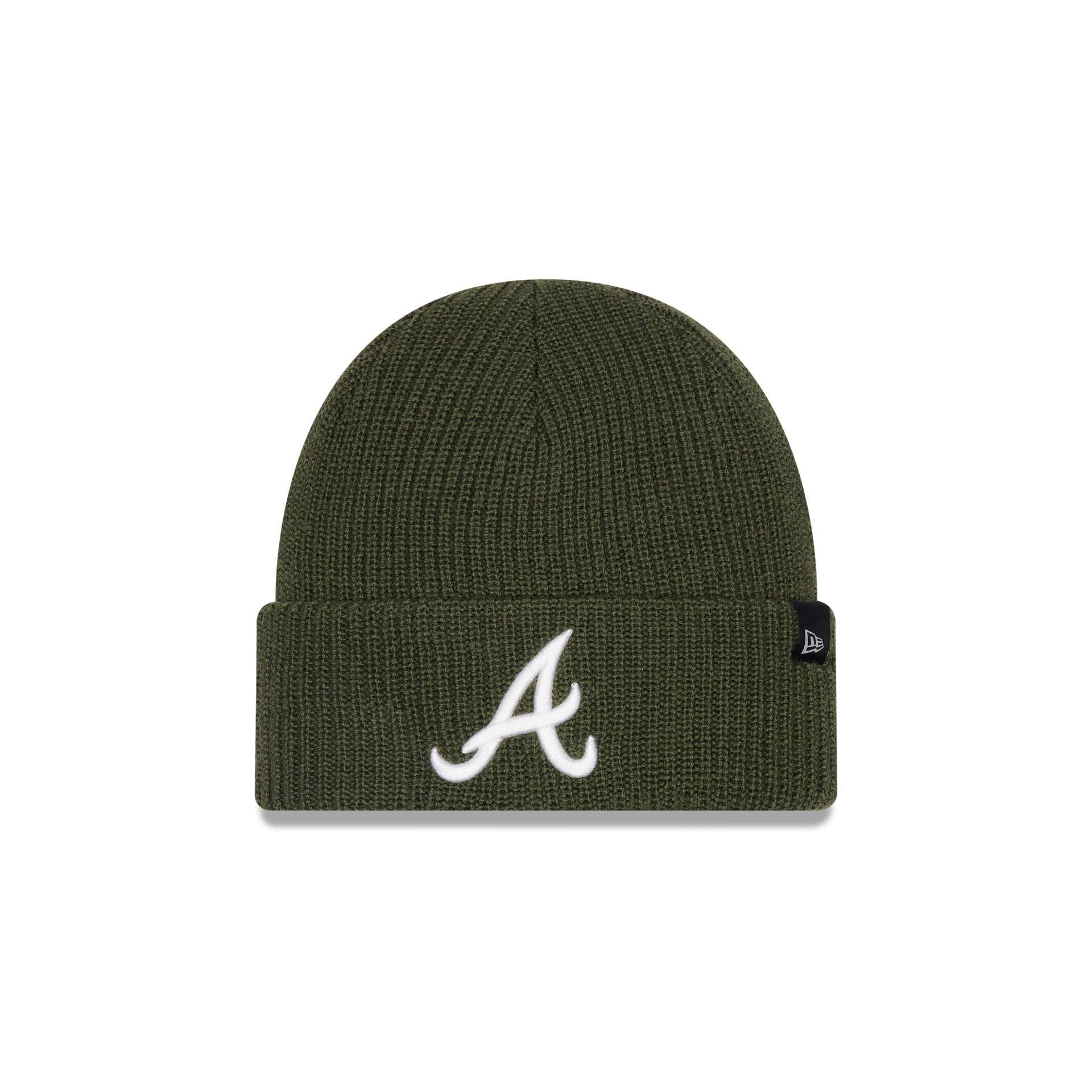 Atlanta Braves Green Merino Wool Knit Beanie Male Product Image