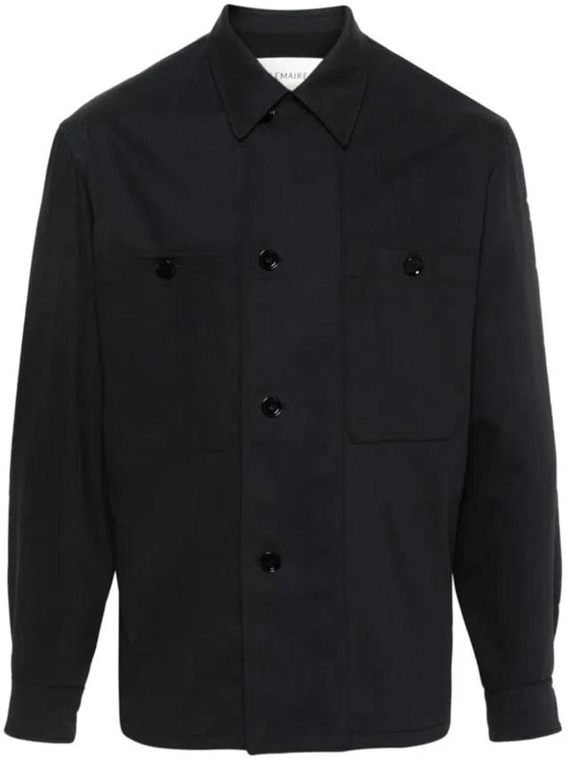 Soft Military Overshirt Clothing In Black Product Image