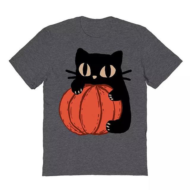 Mens This is my Pumpkin! Halloween Graphic Tee Dark Grey Product Image