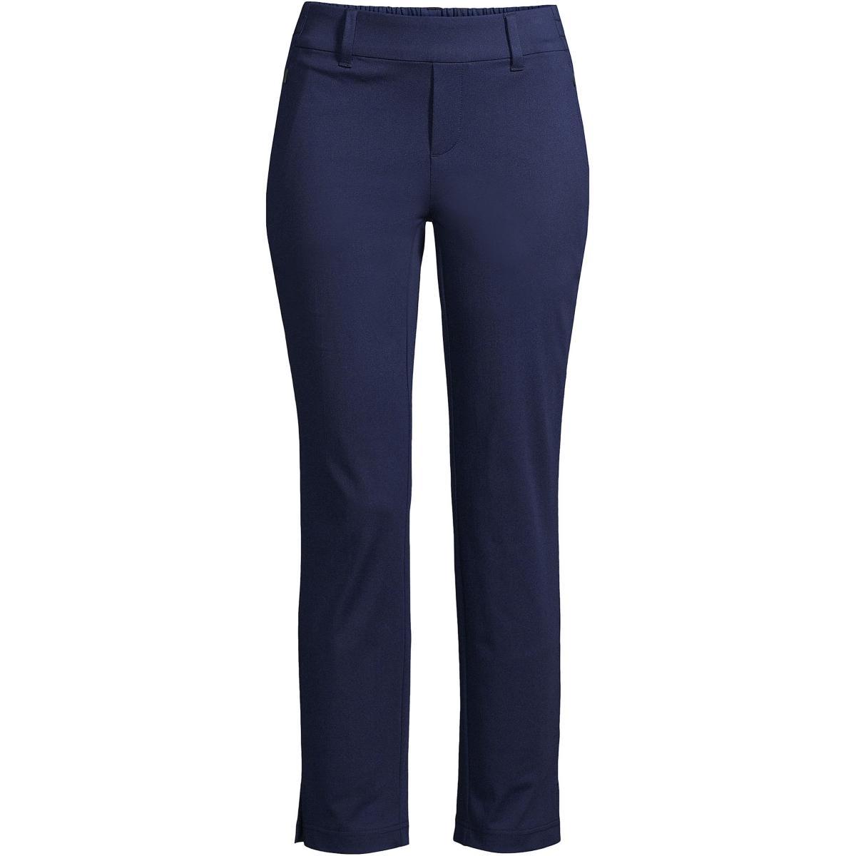 Womens Lands End Flex Mid Rise Pull On Crop Pants Product Image