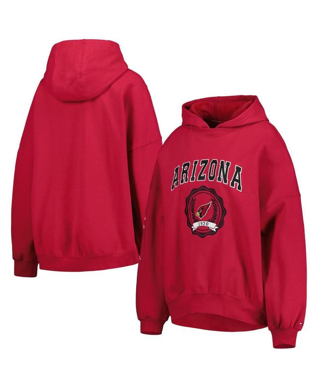 Womens Tommy Hilfiger Cardinal Arizona Cardinals Becca Drop Shoulder Pullover Hoodie Product Image